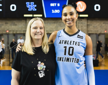 Kaz Brown and her mom